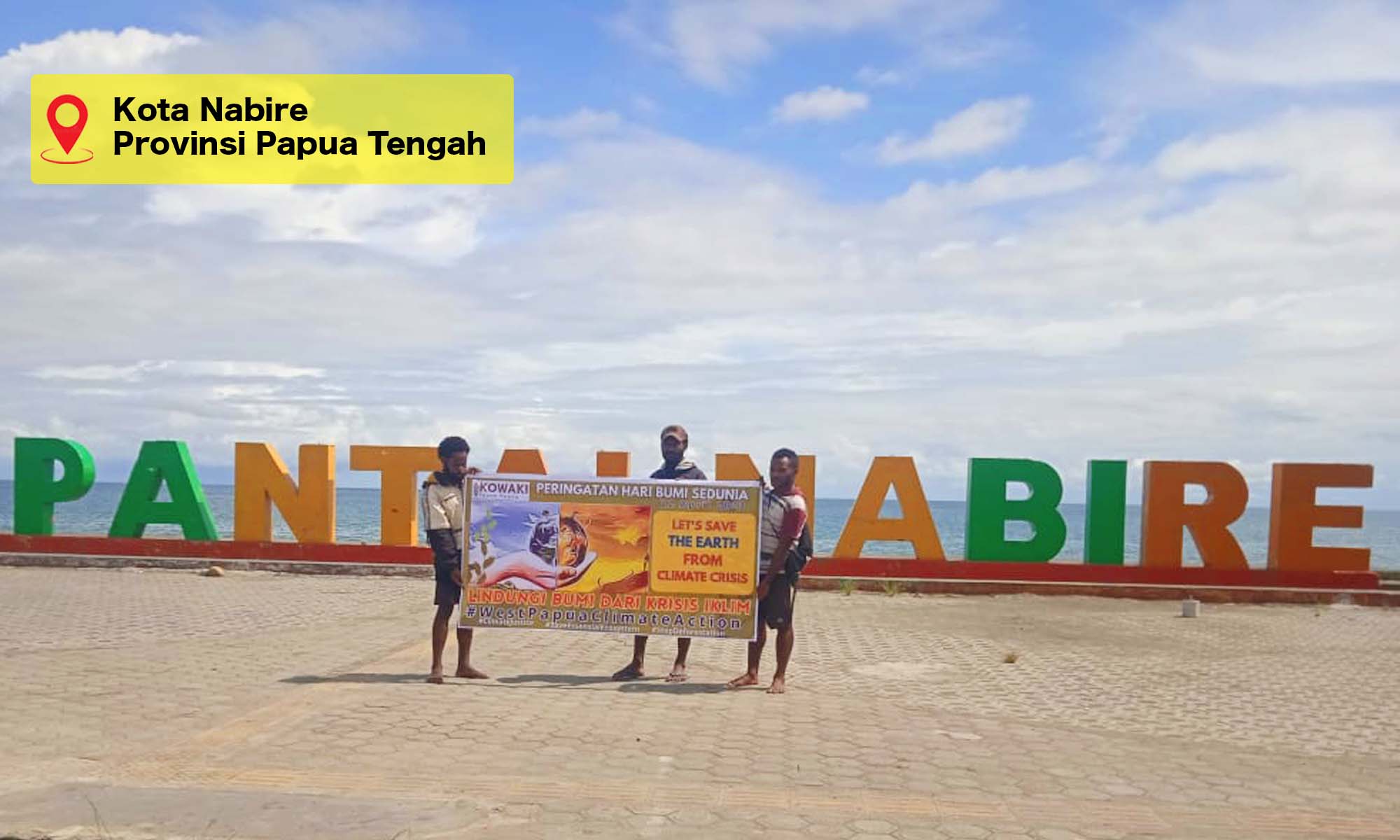 Aksi Hari Bumi , Sahabat Kowaki di Kota Nabire, Papua Tengah