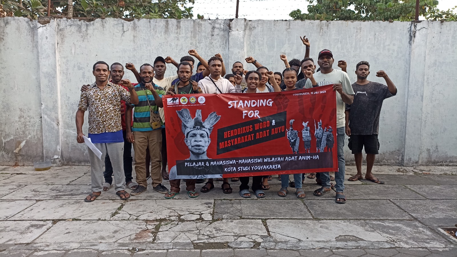 Dukungan dari mahasiswa/i Merauke di Kota Studi Yogyakarta
